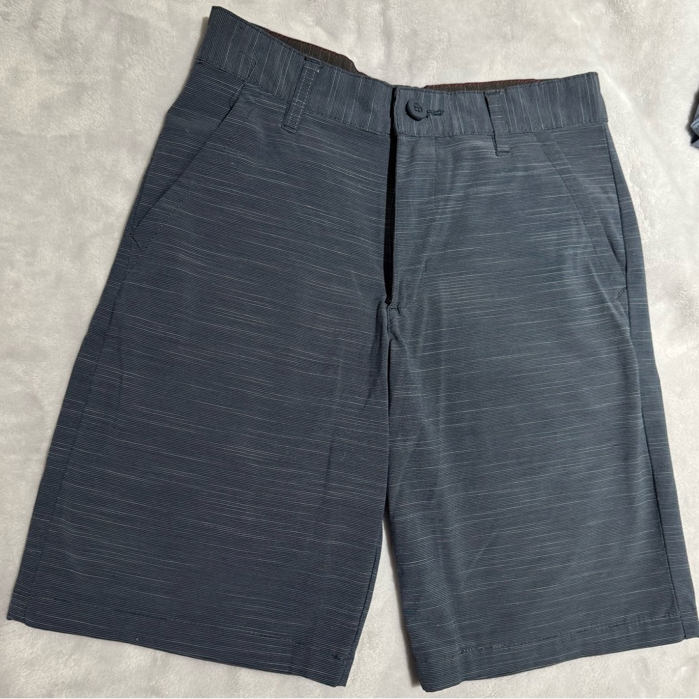 Burnside Boy’s Shorts - Navy and Tan - Picture 5 of 6